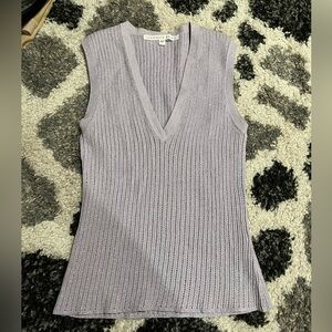 Veronica Beard Lavender Knit Sleeveless Top